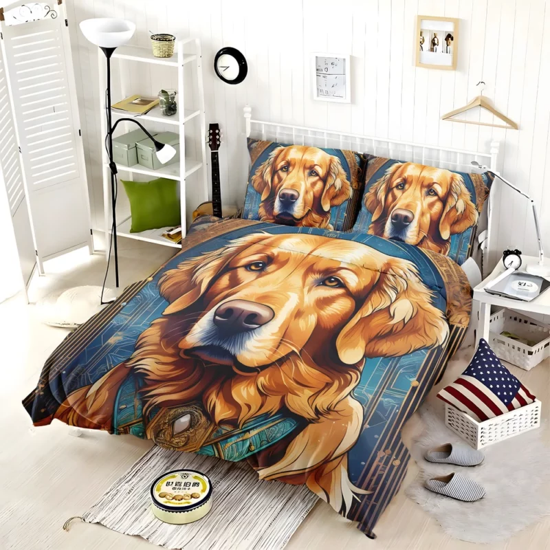 Golden Retriever Birthday Bond Teen Companion Bedding Set