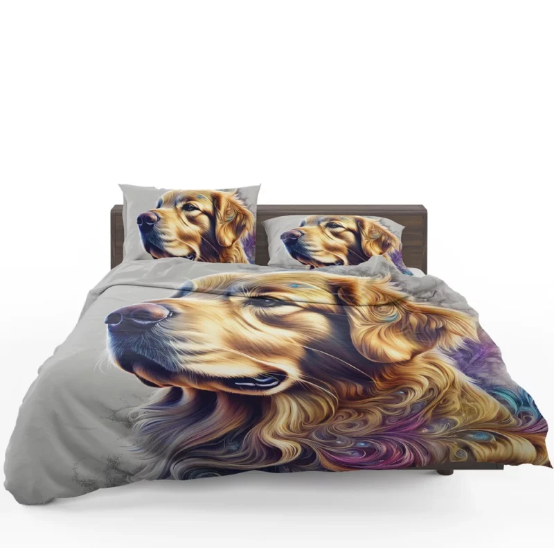 Golden Retriever Delight Teen Joyful Surprise Bedding Set 1