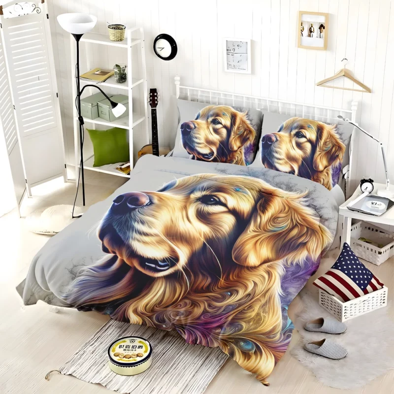 Golden Retriever Delight Teen Joyful Surprise Bedding Set