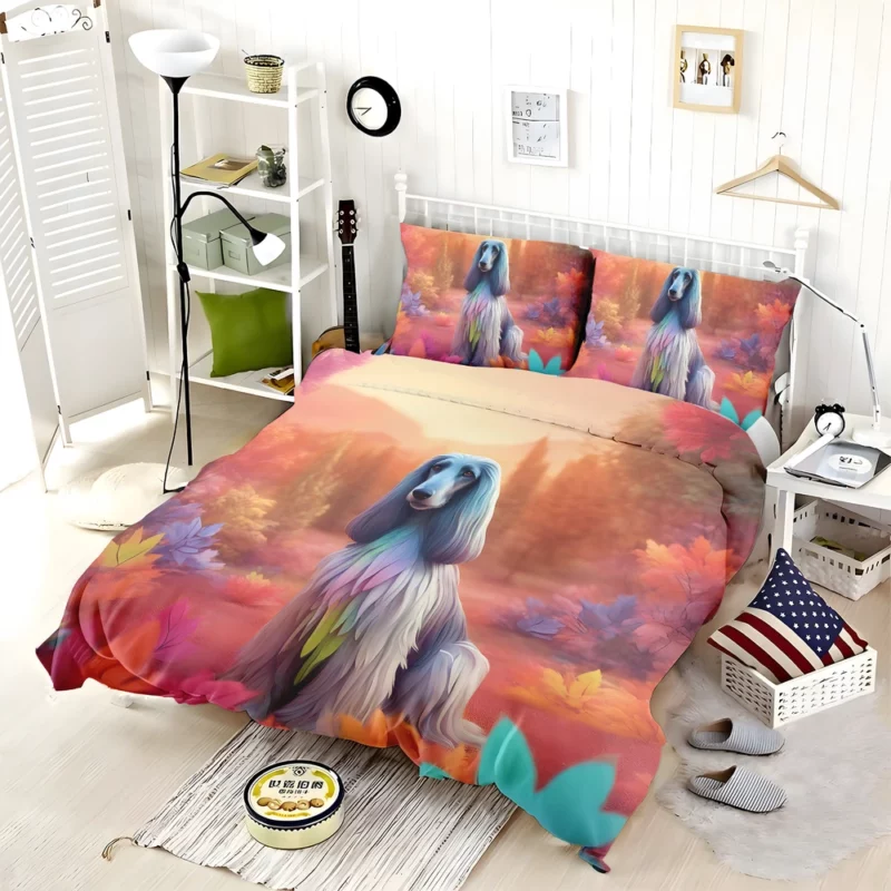 Graceful Afghan Dog Hound Elegance Bedding Set