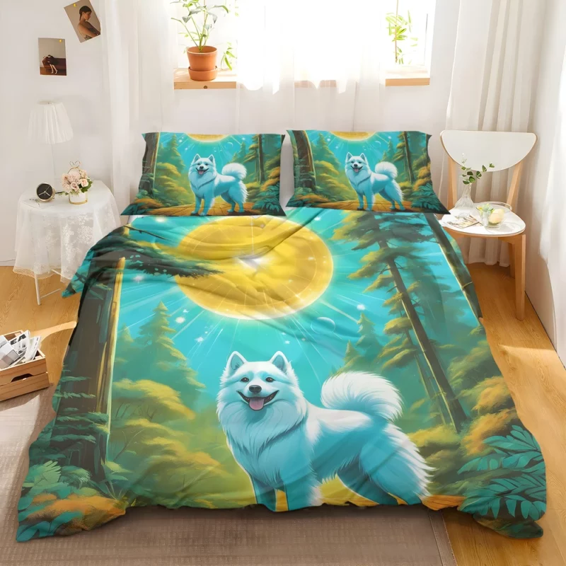 Graceful American Eskimo Dancer Dog Elegance Bedding Set 2