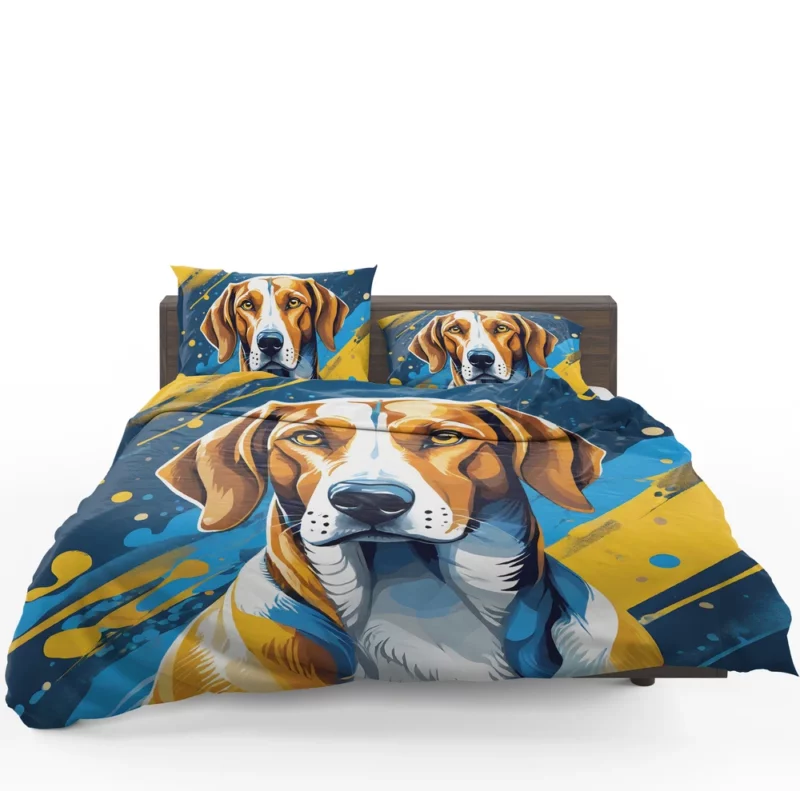 Graceful American Foxhound Beauty Dog Poise Bedding Set 1