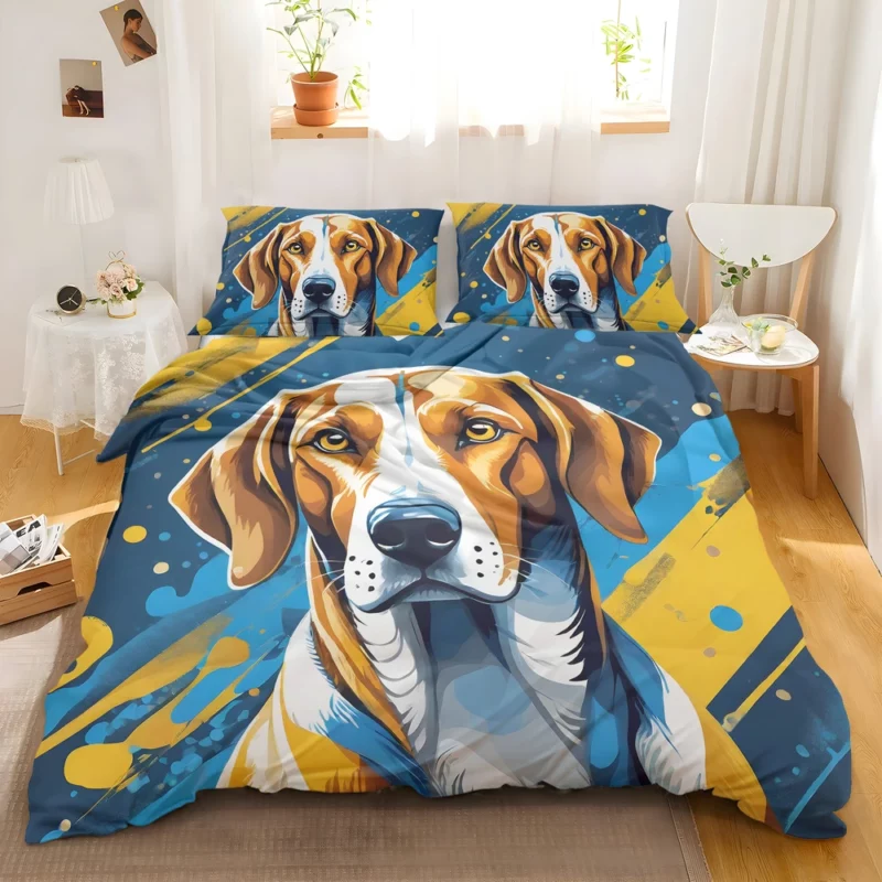 Graceful American Foxhound Beauty Dog Poise Bedding Set 2