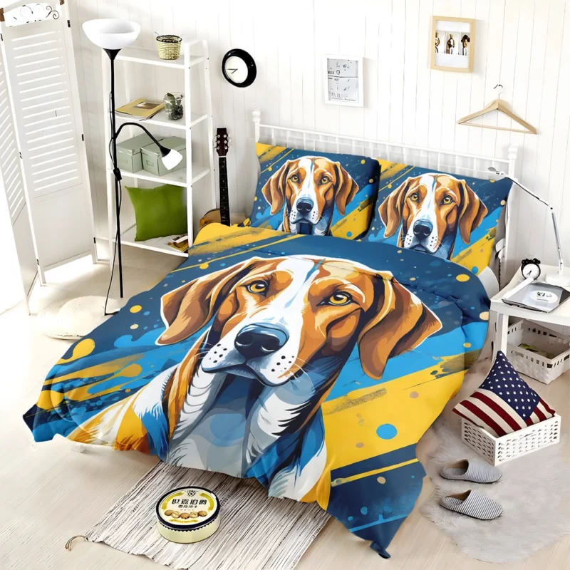 Graceful American Foxhound Beauty Dog Poise Bedding Set