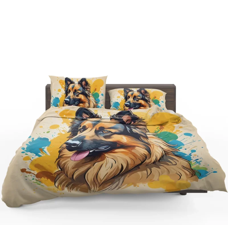 Graceful Belgian Tervuren Dog Performer Bedding Set 1