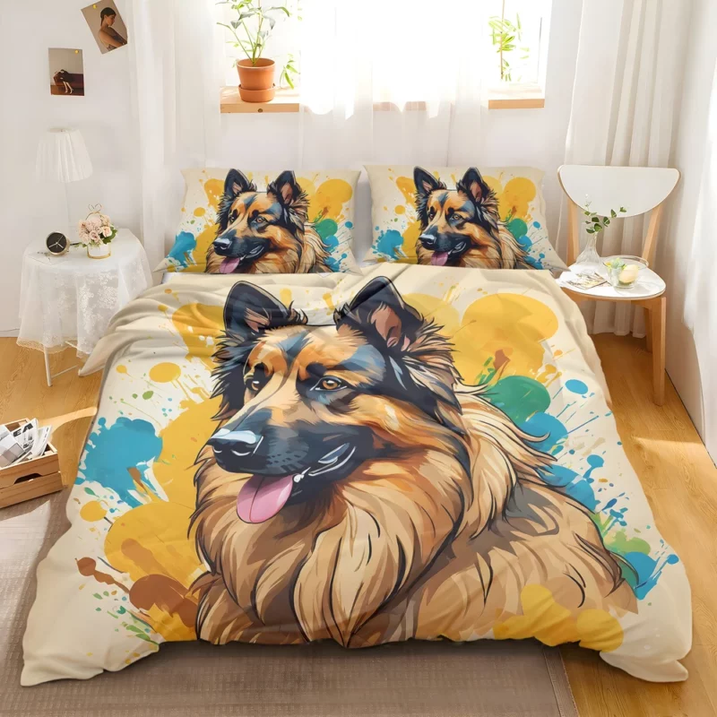 Graceful Belgian Tervuren Dog Performer Bedding Set 2