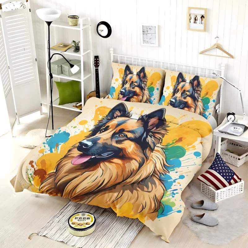 Graceful Belgian Tervuren Dog Performer Bedding Set