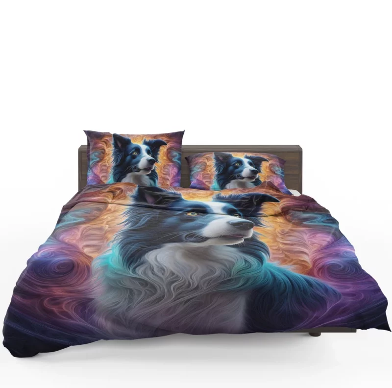 Graceful Border Collie Dog Performer Bedding Set 1