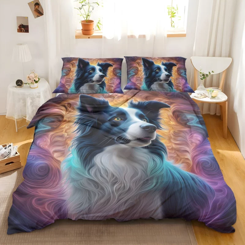 Graceful Border Collie Dog Performer Bedding Set 2