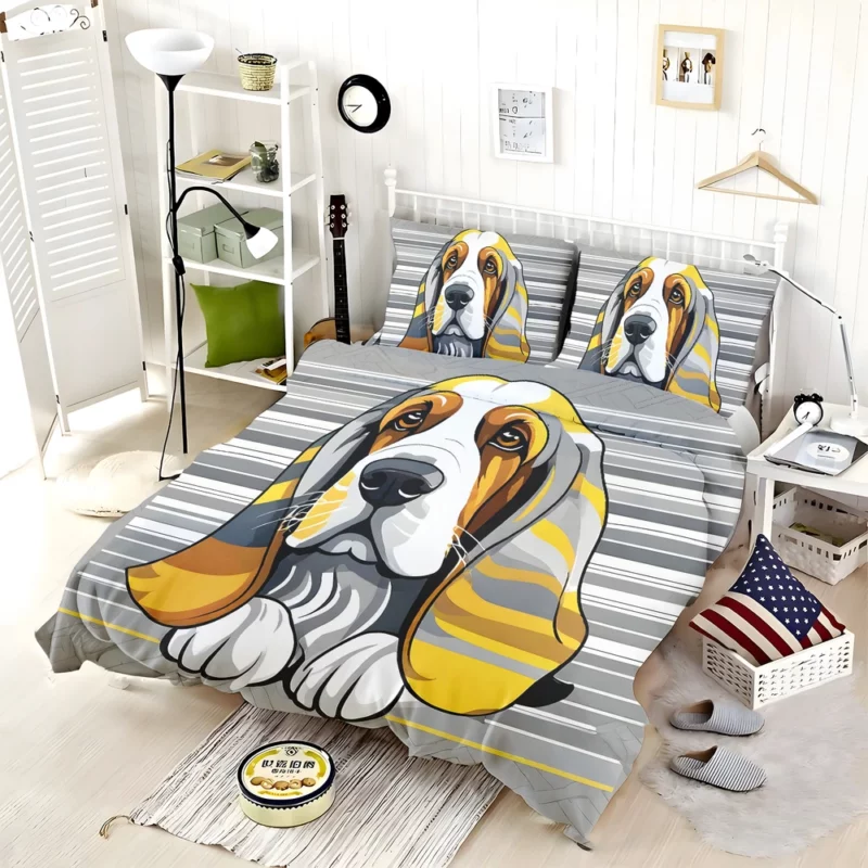 Grand Basset Griffon Vendeen Birthday Surprise Bedding Set