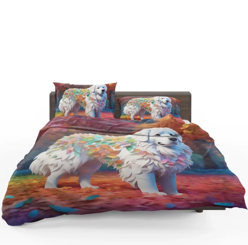 Great Pyrenees Majesty Gift of Joy Bedding Set 1