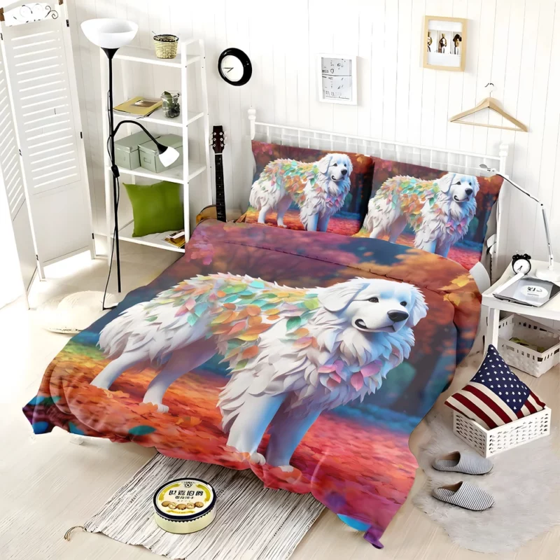 Great Pyrenees Majesty Gift of Joy Bedding Set