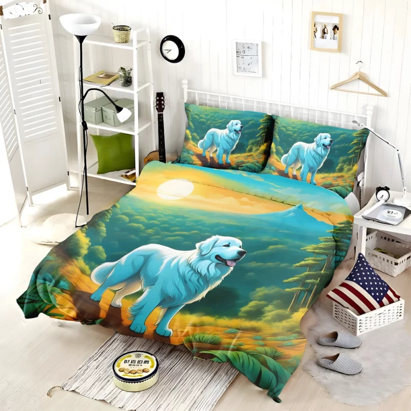 Great Pyrenees Majesty Joyful Gift Bedding Set