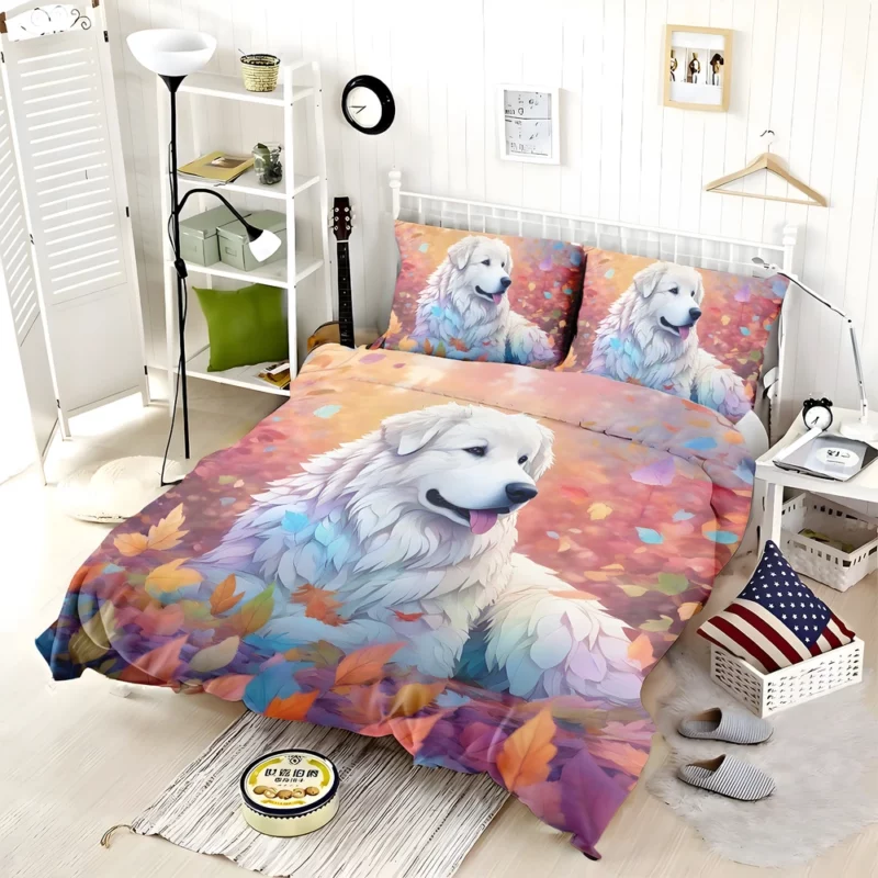 Great Pyrenees Surprise Majestic Dog Gift Bedding Set