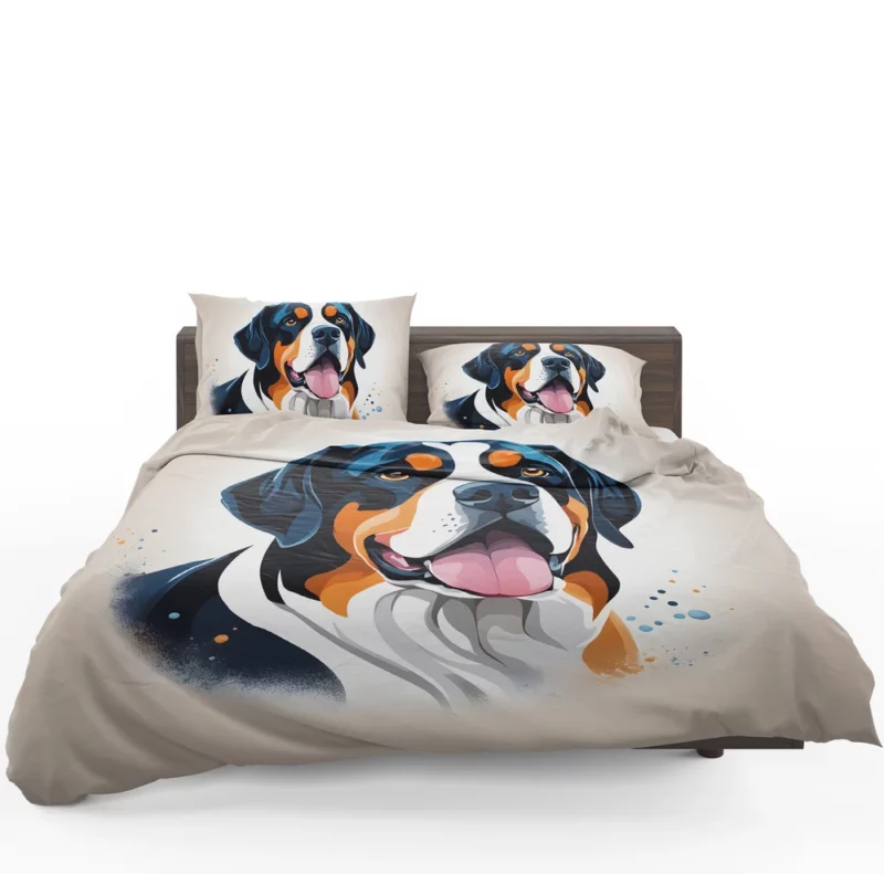 Greater Swiss Mountain Charm Dog Gift Joy Bedding Set 1