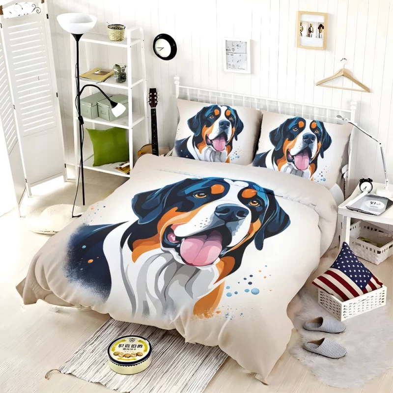 Greater Swiss Mountain Charm Dog Gift Joy Bedding Set