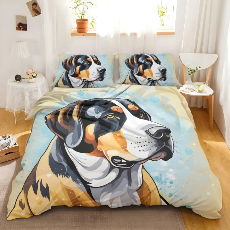 Greater Swiss Mountain Dog Delight Gift of Joy Bedding Set 2