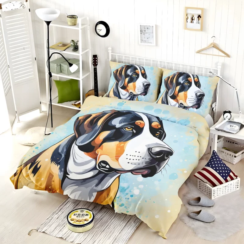 Greater Swiss Mountain Dog Delight Gift of Joy Bedding Set