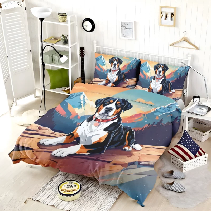 Greater Swiss Mountain Dog Majesty Gift of Joy Bedding Set