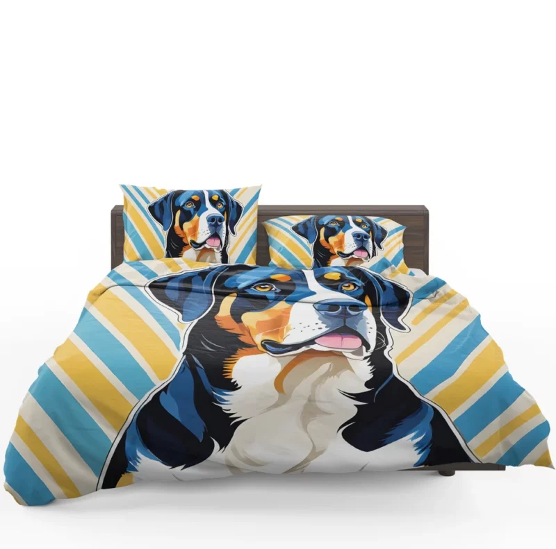 Greater Swiss Mountain Elegance Dog Gift Bedding Set 1