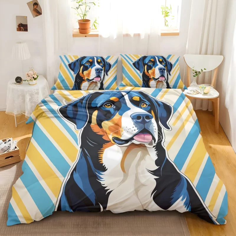 Greater Swiss Mountain Elegance Dog Gift Bedding Set 2