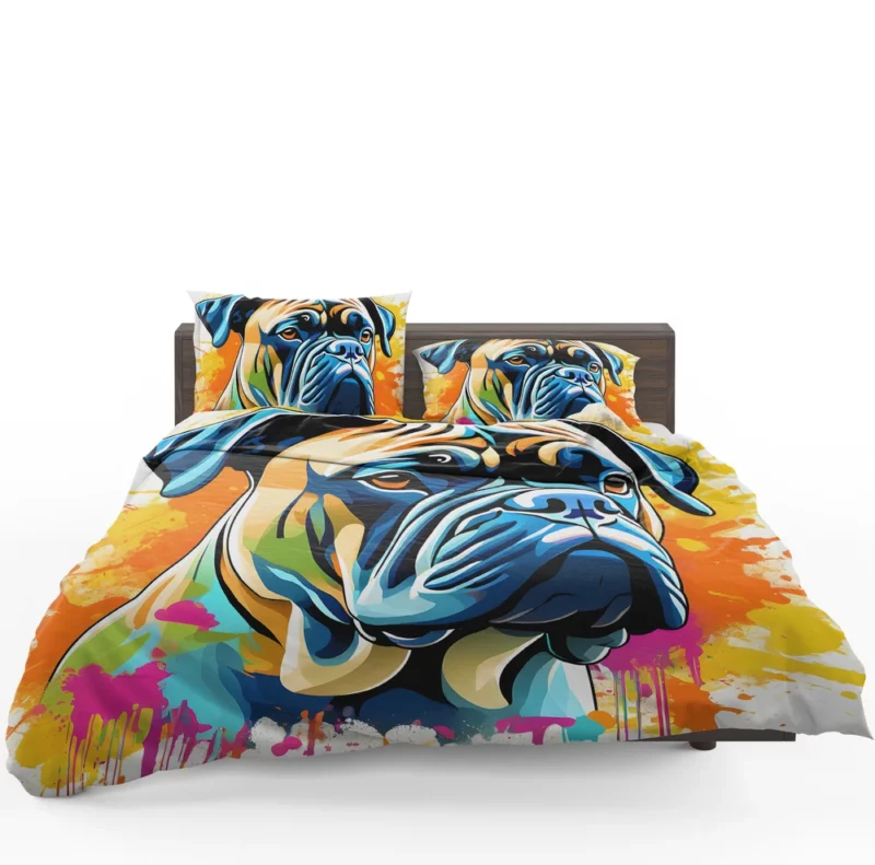 Guardian Bullmastiff Dog Noble Stance Bedding Set 1