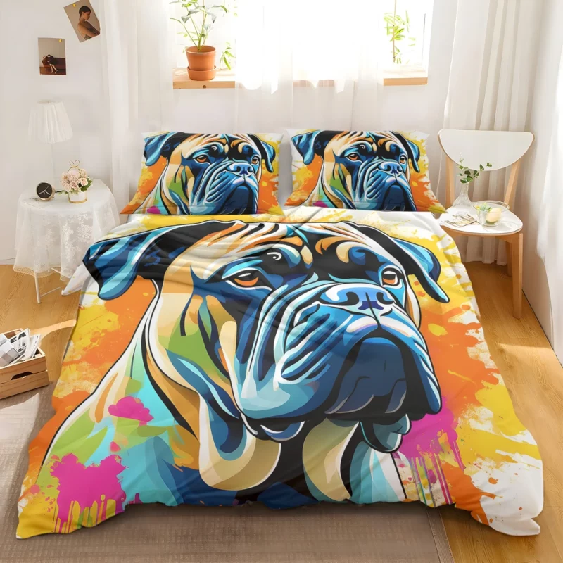 Guardian Bullmastiff Dog Noble Stance Bedding Set 2