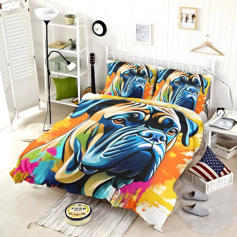 Guardian Bullmastiff Dog Noble Stance Bedding Set