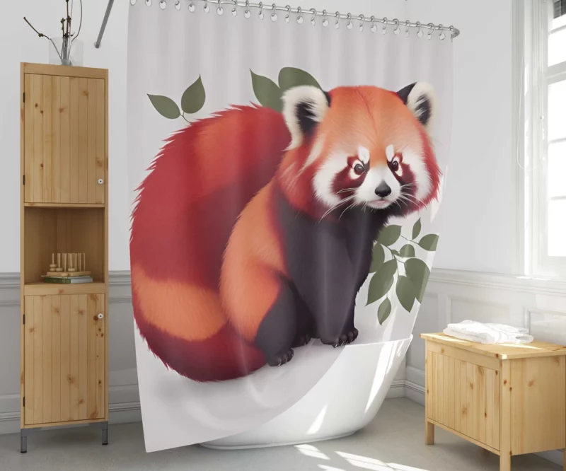 Happy Panda with a Joyful Demeanor Shower Curtain 1