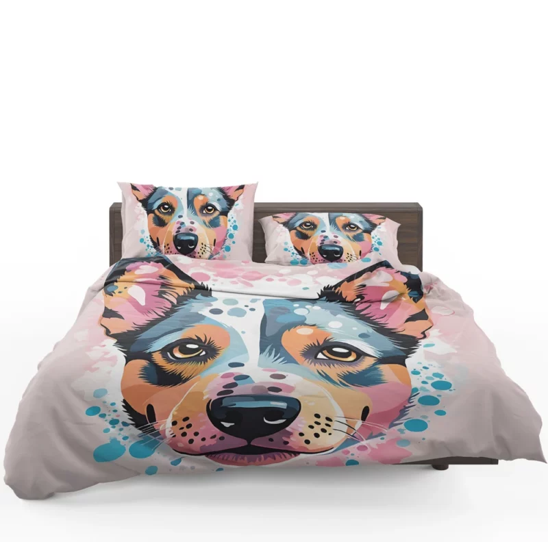 Hardworking Australian Cattle Dog Diligence Bedding Set 1