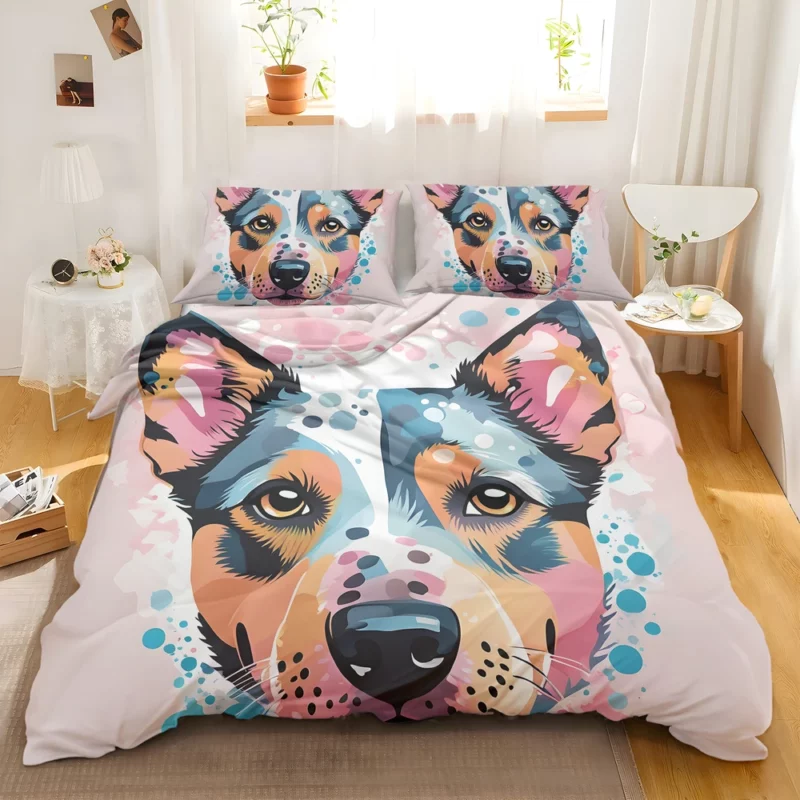 Hardworking Australian Cattle Dog Diligence Bedding Set 2