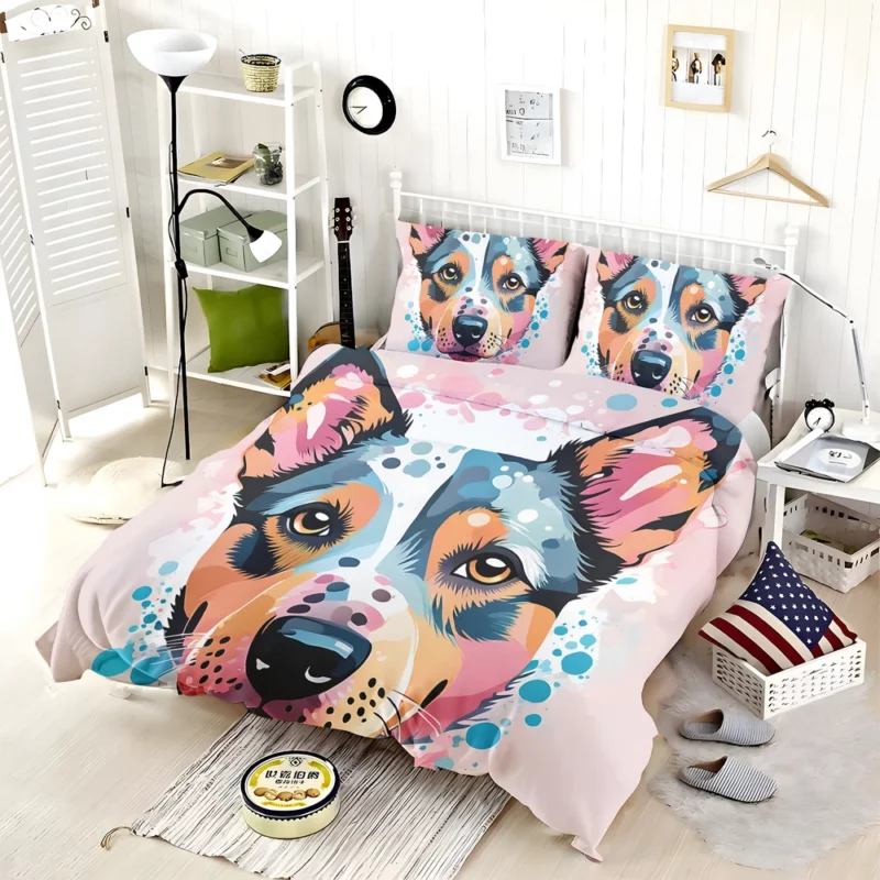 Hardworking Australian Cattle Dog Diligence Bedding Set