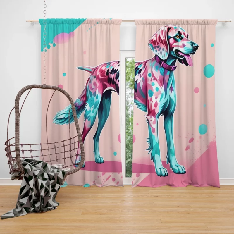 Harrier Companion Dog Gift Curtain
