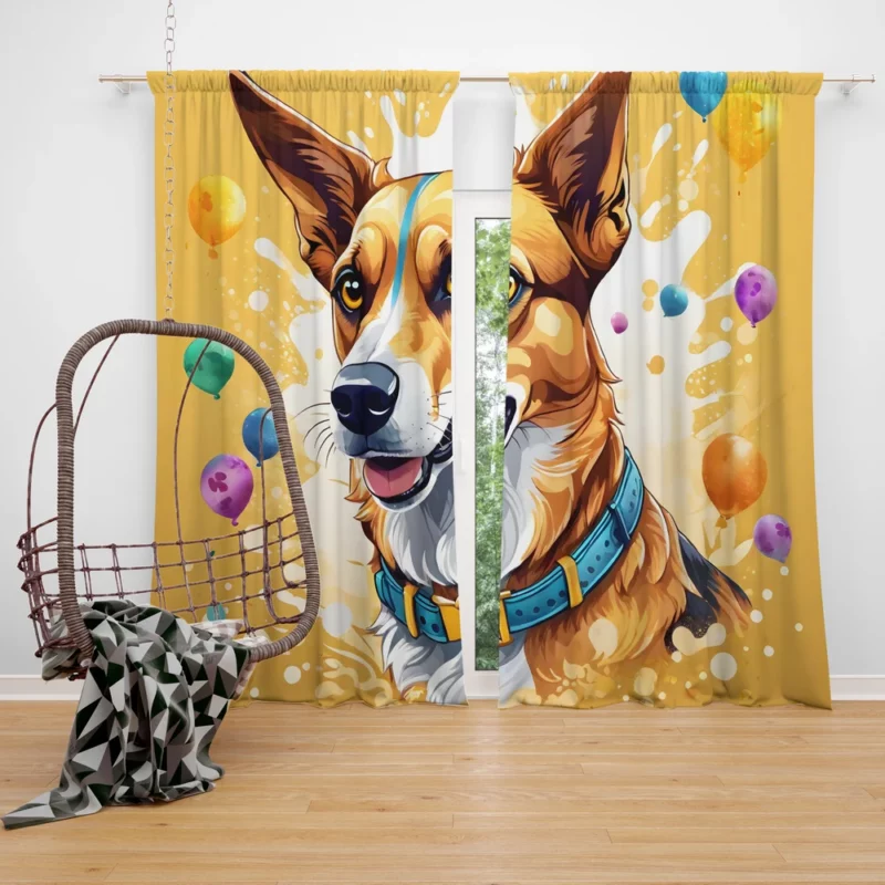 Harrier Majesty Dog Gift Curtain