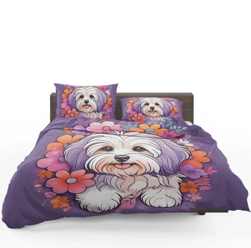 Havanese Elegance Dog Gift Bedding Set 1