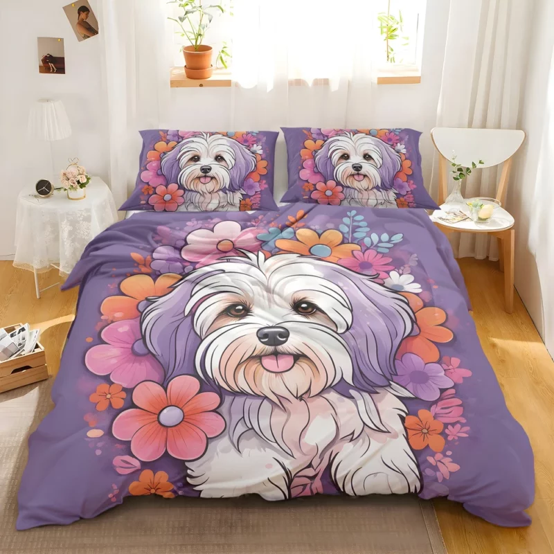 Havanese Elegance Dog Gift Bedding Set 2