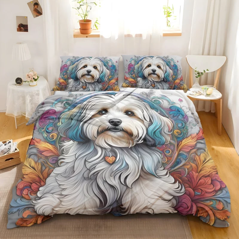 Havanese Elegance Gift of Love Bedding Set 2