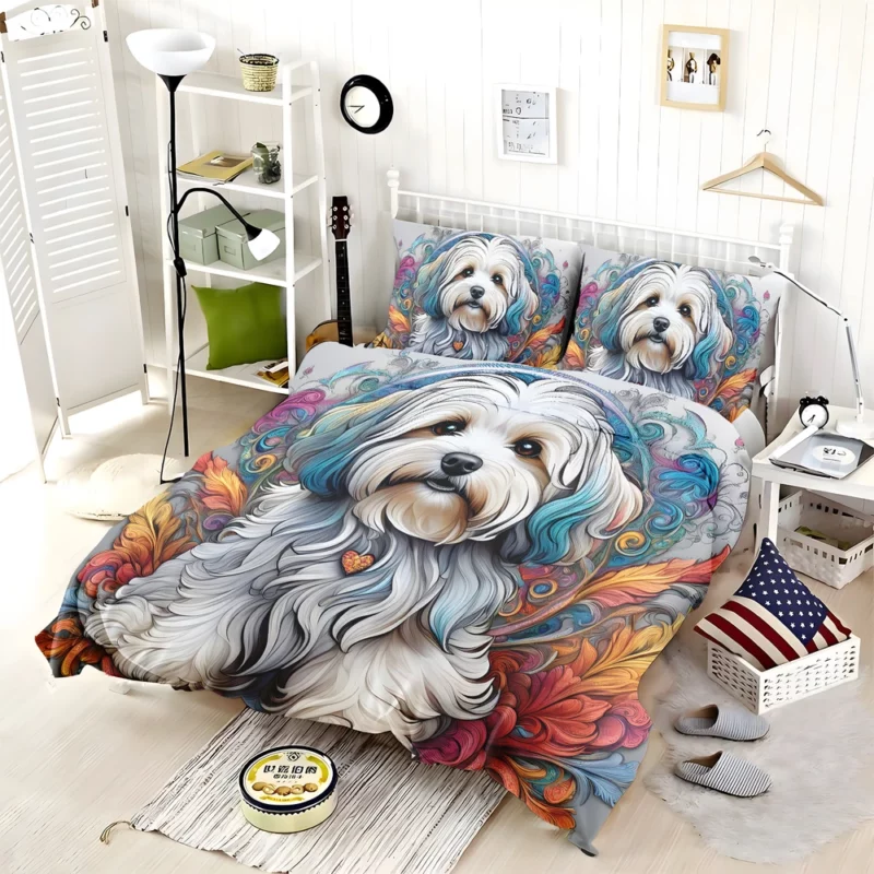 Havanese Elegance Gift of Love Bedding Set