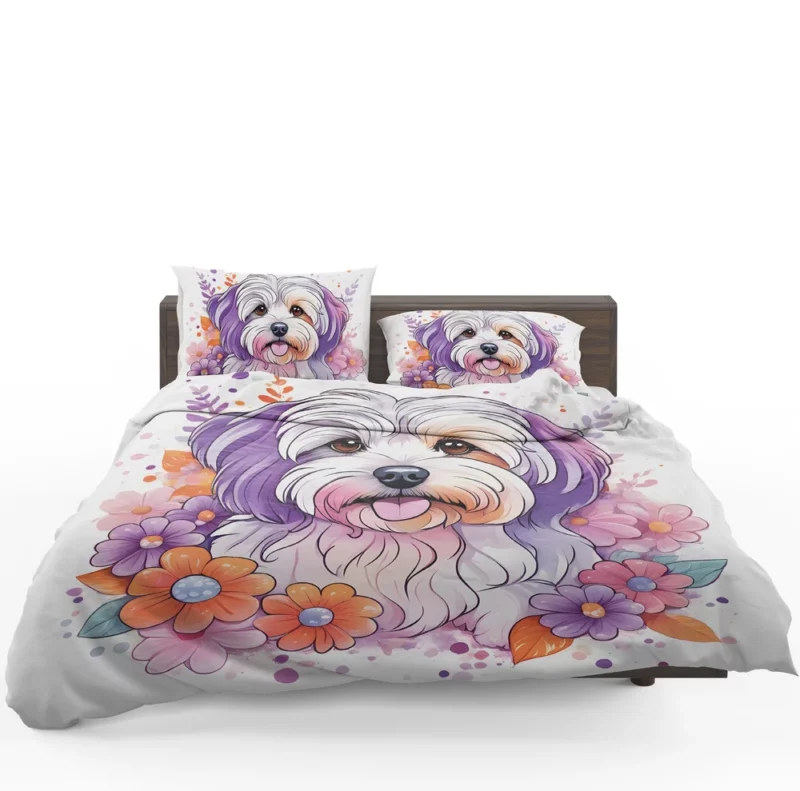 Havanese Majesty Gift of Joy Bedding Set 1