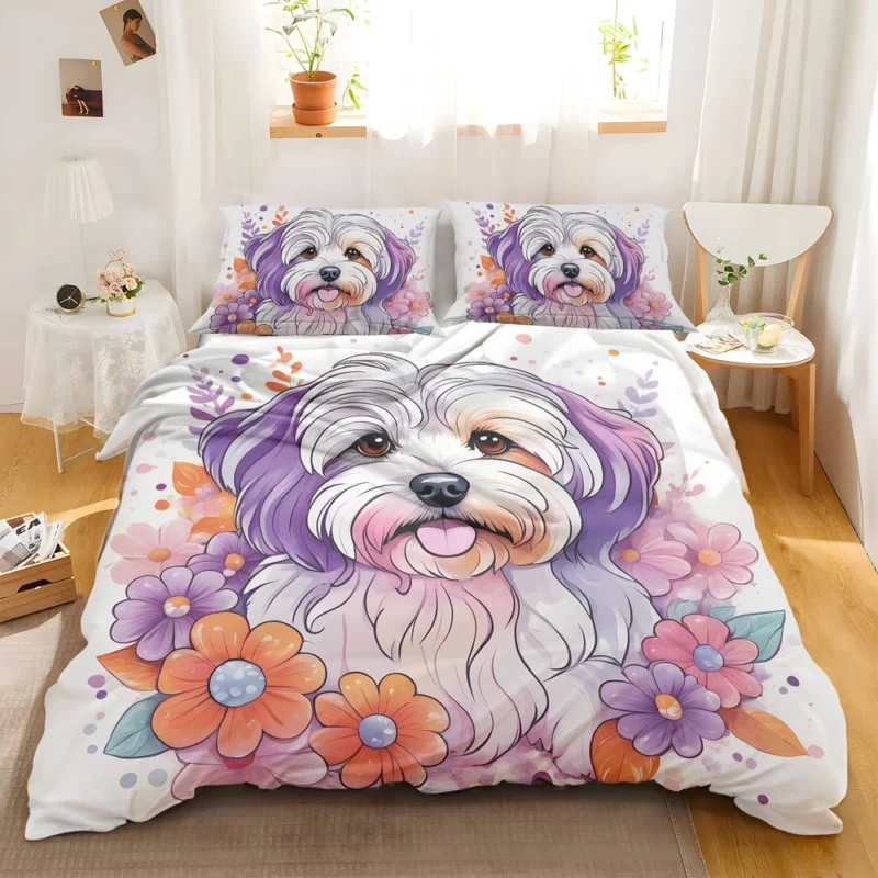 Havanese Majesty Gift of Joy Bedding Set 2