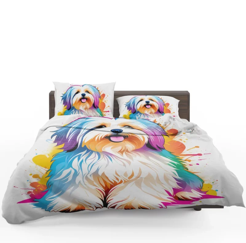 Havanese Treasures Gift of Joy Bedding Set 1