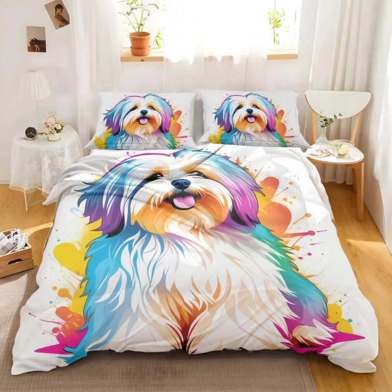 Havanese Treasures Gift of Joy Bedding Set 2