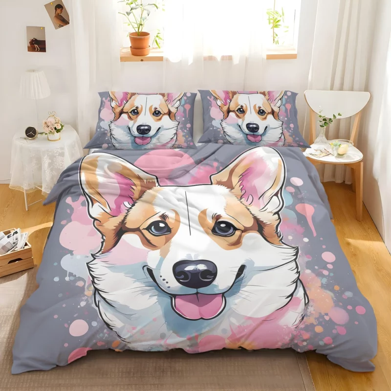 Herding Beauty Welsh Corgi Dog Bedding Set 2