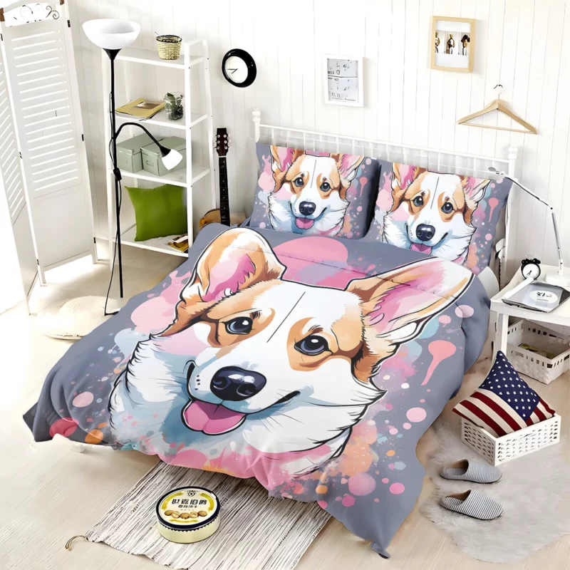 Herding Beauty Welsh Corgi Dog Bedding Set