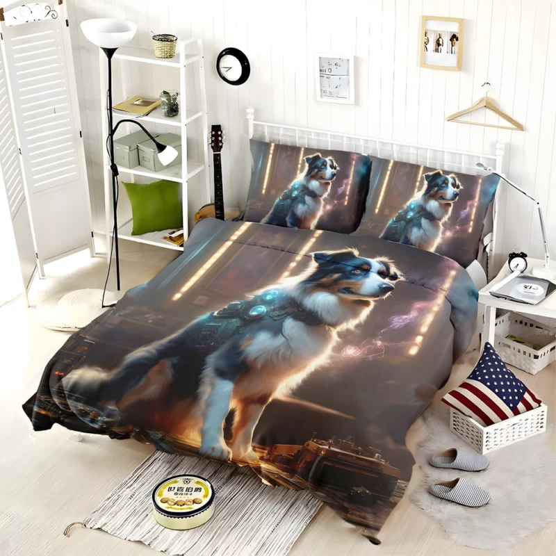 Herding Dynamo Australian Shepherd Dog Bedding Set