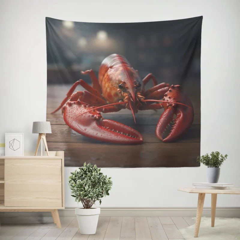 High Quality Lobster Photo Wall Tapestry