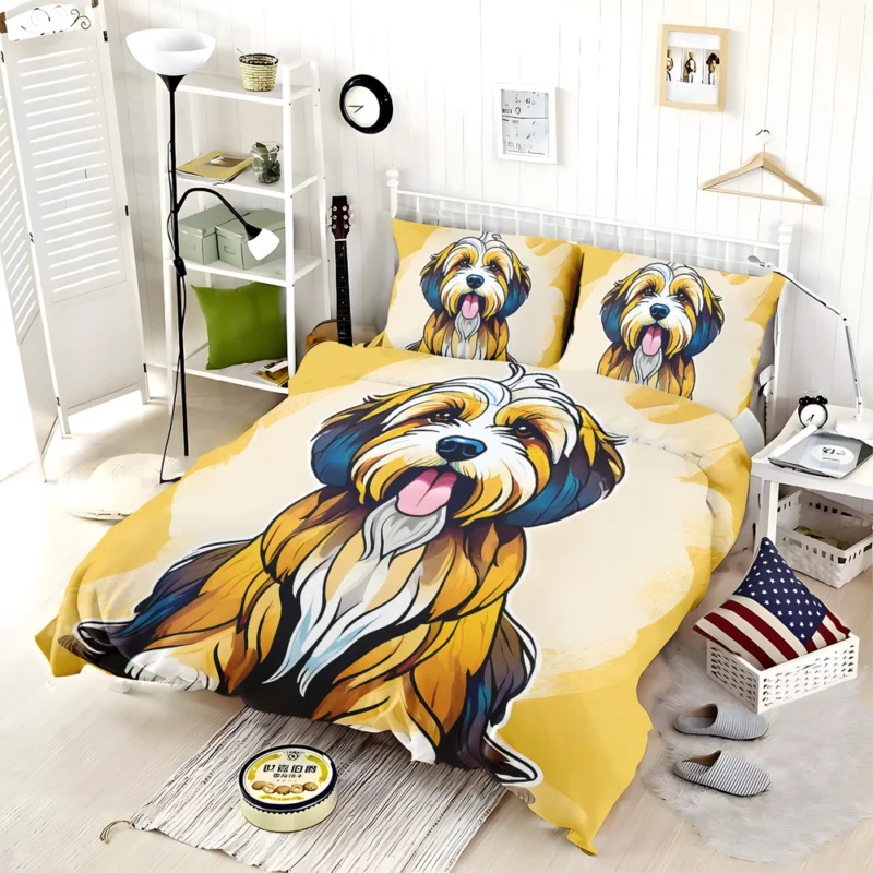 Himalayan Joy Playful Tibetan Terrier Companion Bedding Set