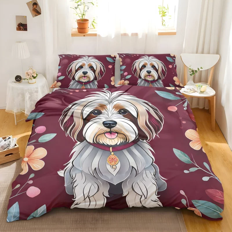 Himalayan Wonder Tibetan Terrier Dog Breed Bedding Set 2