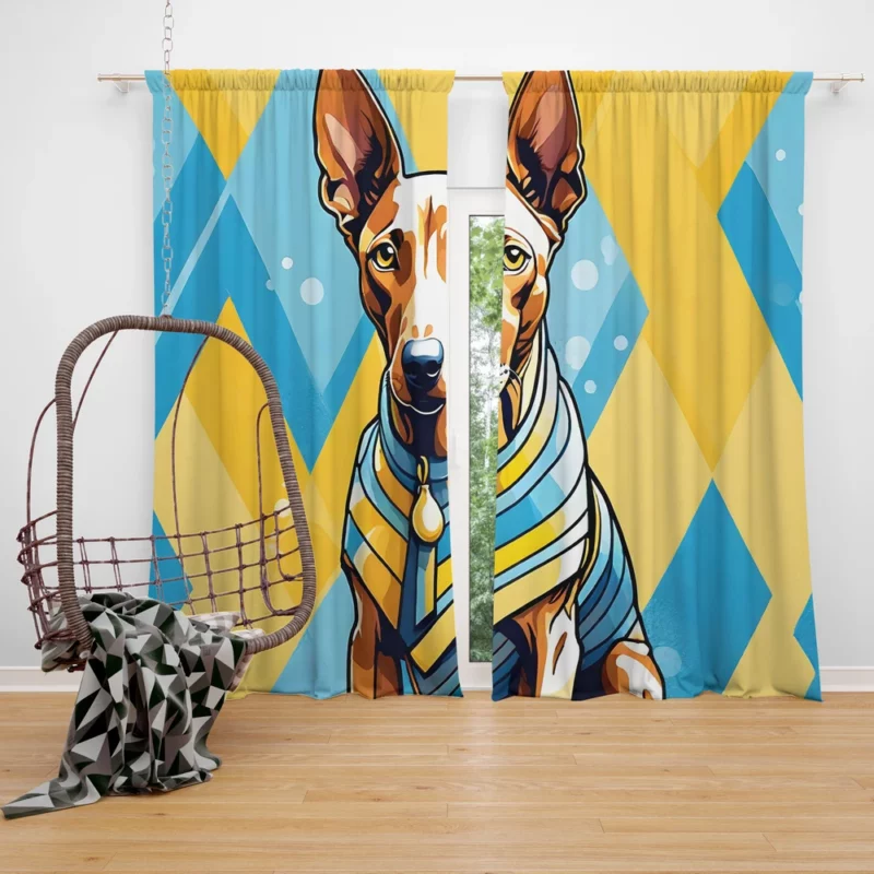 Hound Majesty Pharaoh Dog Charm Curtain