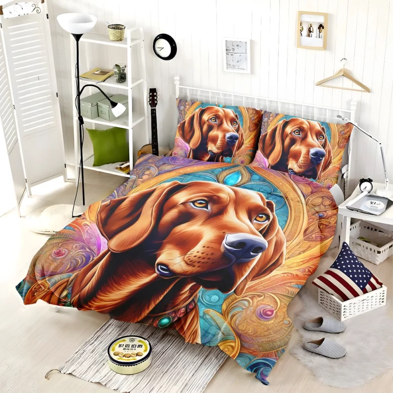 Hungarian Wonder Vizsla Dog Breed Bedding Set